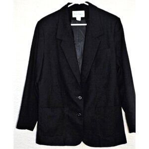 Patchington 16 black two button blazer fully lined